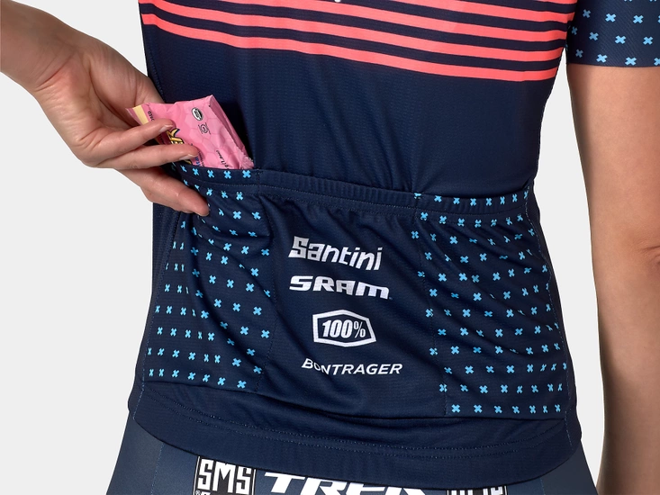 Koszulka rowerowa damska Santini Trek Factory Racing CX Replica Dark Blue