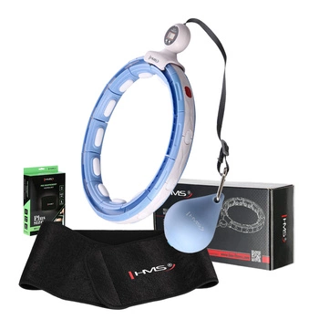 Zestaw hula hop magnetyczny z pasem wyszczuplającym HMS HHM15 + BR163 black blue