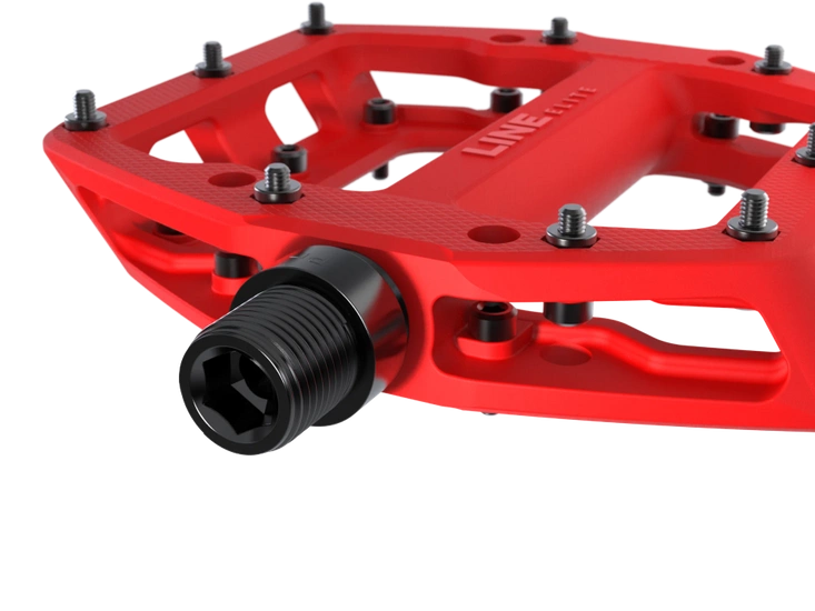 Pedały rowerowe Trek Line Elite Flat radioactive red