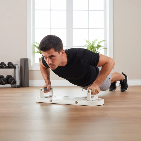 Deska do ćwiczeń mięśni brzucha i pompek z licznikiem HMS DBP03