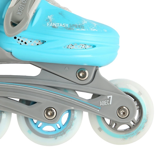 Łyżworolki dziecięce / młodzieżowe 4w1 NILS EXTREME NH18331 niebiesko / szare