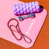 Wałek / roller fitness HMS FS107 31.5 cm fioletowy