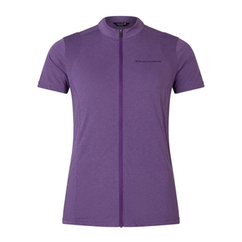 Koszulka rowerowa damska Endura Loop S/S Zipped heather
