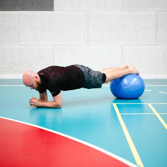 Piłka gimnastyczna HMS YB01 55 cm niebieska