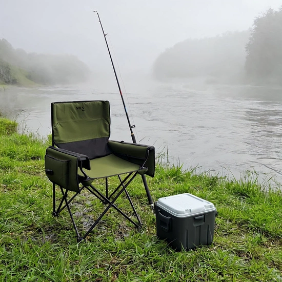 Krzesło wędkarskie turystyczne NILS CAMP NC3703 zielone