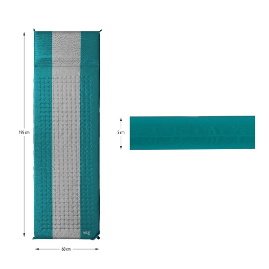 Mata samopompująca NILS CAMP NC4340 niebieski / szary