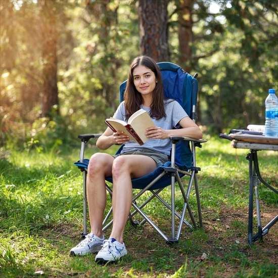 Krzesło turystyczne NILS CAMP NC3705 niebieskie