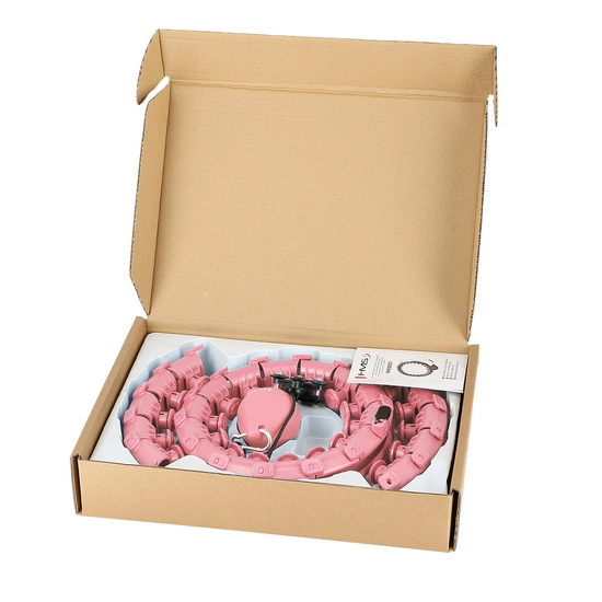 Hula hop z obciążnikiem HMS HHW01 różowy