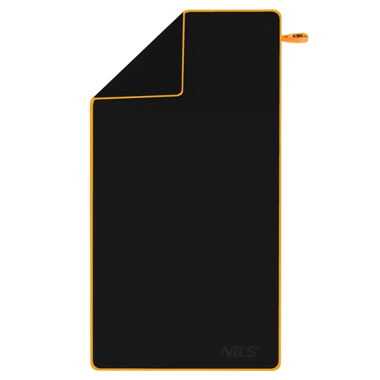 Ręcznik z mikrofibry NILS NCR12 180 x 100 cm czarny