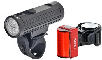 Zestaw lampek rowerowych Prox Hamal 600 lm Zeta S 80 lm