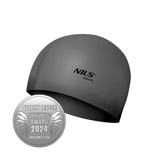 Czepek do pływania NQC NILS AQUA SL02 ciemnoszary