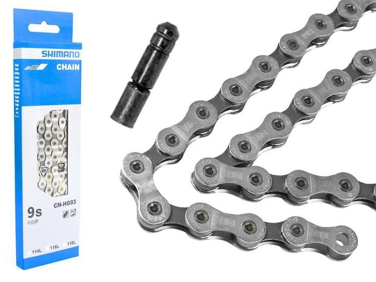 Łańcuch rowerowy Shimano-HG93 9 rzędowy 114 ogniw