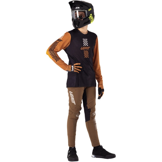 Koszulka rowerowa dziecięca LEATT Jersey MTB Gravity 4.0 Junior rust