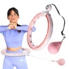 Hula hop z magnesem, obciążnikiem i licznikiem HMS HHM15 różowy