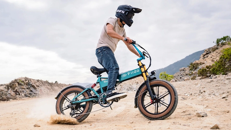 Rower elektryczny składany Fiido M1 Pro 250W 556.8Wh turkusowy