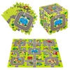 Mata dziecięca NILS FUN MD02 Puzzle cars