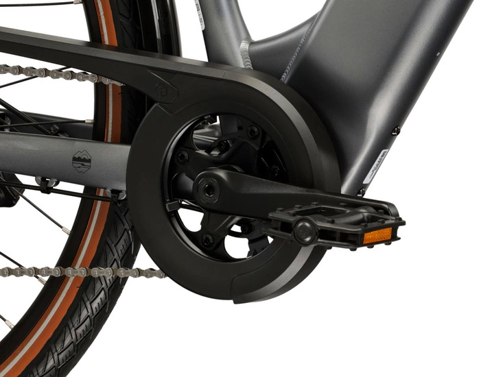 Rower elektryczny trekkingowy Kross Trans Hybrid 1.0 522 Wh 2025 szary