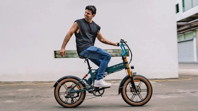 Rower elektryczny składany Fiido M1 Pro 250W 556.8Wh turkusowy