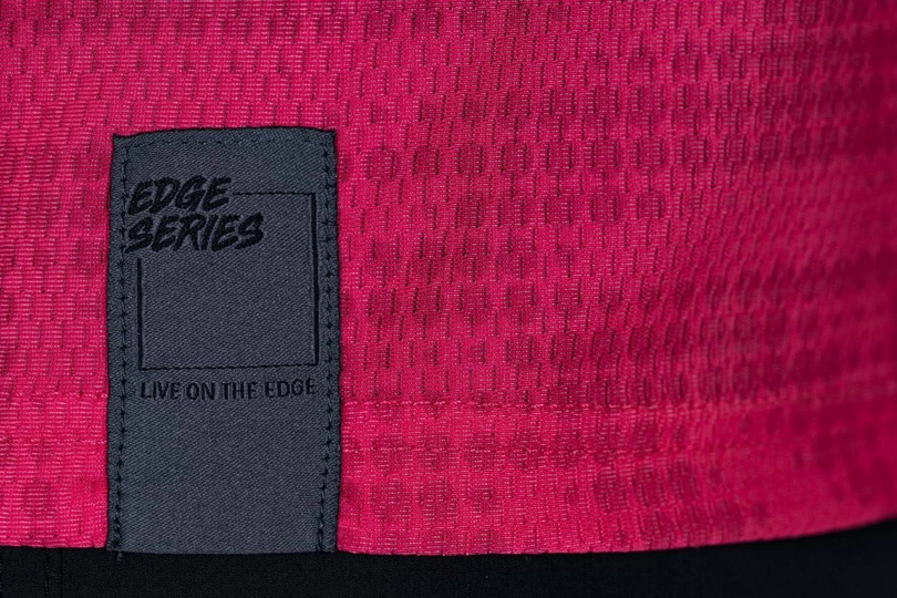 Koszulka rowerowa Cube Edge Pink/Blue