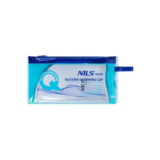 Czepek do pływania do długich włosów NQC NILS AQUA szary