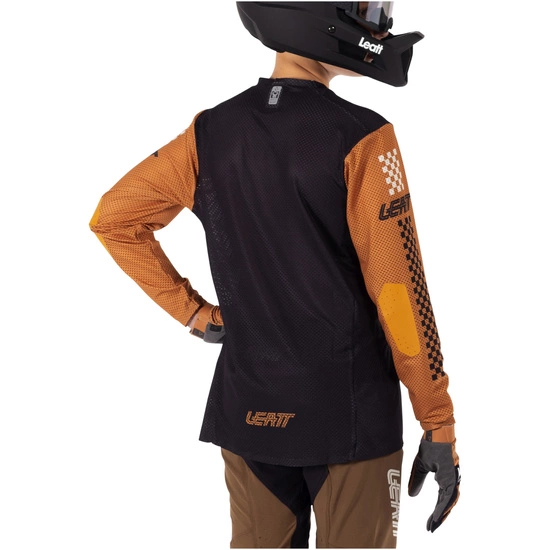 Koszulka rowerowa dziecięca LEATT Jersey MTB Gravity 4.0 Junior rust