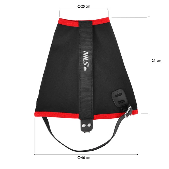 Stuptuty biegowe NILS CAMP NC17113 czarno - czerwone