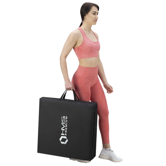 Materac gimnastyczny składany HMS PREMIUM MGS02 czarny