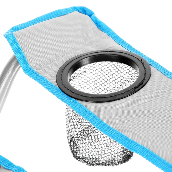 Krzesło turystyczne składane z daszkiem NILS NC3087 szare