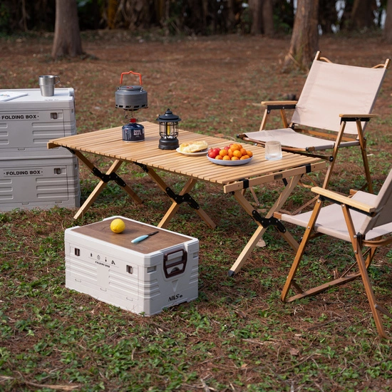 Składana skrzynia kempingowa z funkcją stołu 2w1 NILS CAMP NCB4002 32 L