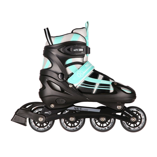 Łyżworolki dziecięce / młodzieżowe 2w1 NILS EXTREME NH18366A miętowe