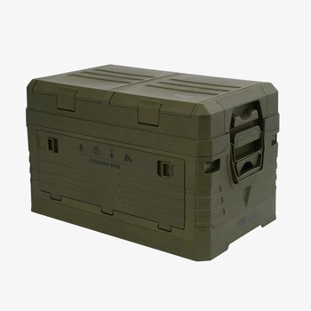 Składana skrzynia kempingowa z pokrywą NILS CAMP NCB4003 50L zielona