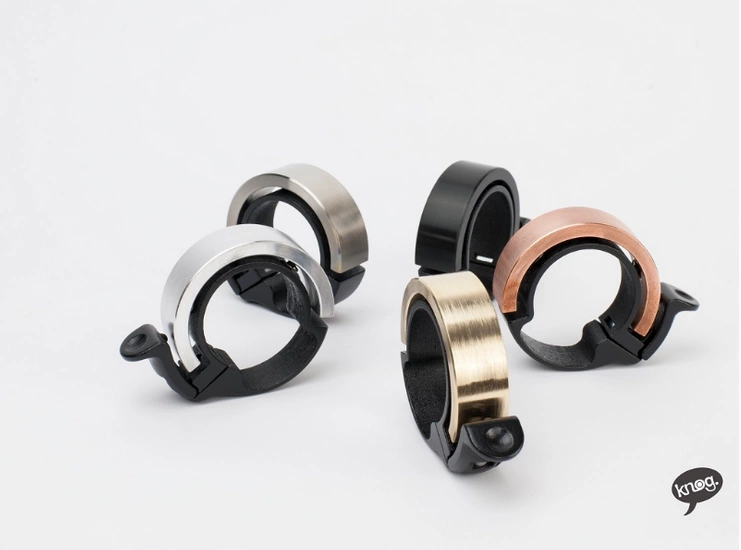 Dzwonek rowerowy Knog Oi mały srebrny