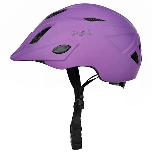 Kask rowerowy dziecięcy Prox Flash Led purpurowy