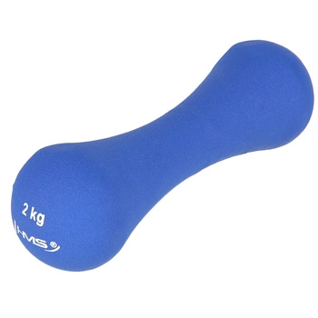 Ciężarek żeliwny pokryty neoprenem HMS 17025 2.0 kg niebieski