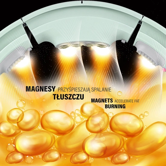 Hula hop magnetyczny z licznikiem i pasem HMS HHM13 green