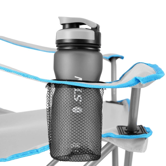 Krzesło turystyczne składane z daszkiem NILS NC3087 szare