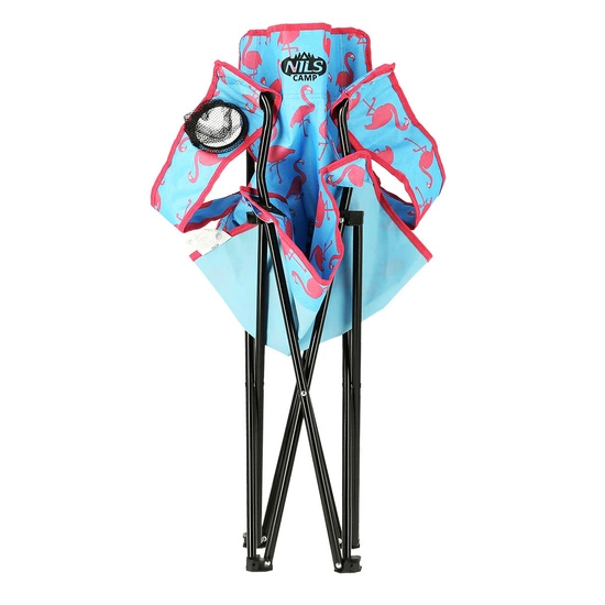 Krzesło turystyczne składane NILS CAMP NC3045 flamingi