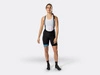 Spodenki rowerowe damskie Bontrager Circuit z szelkami Black