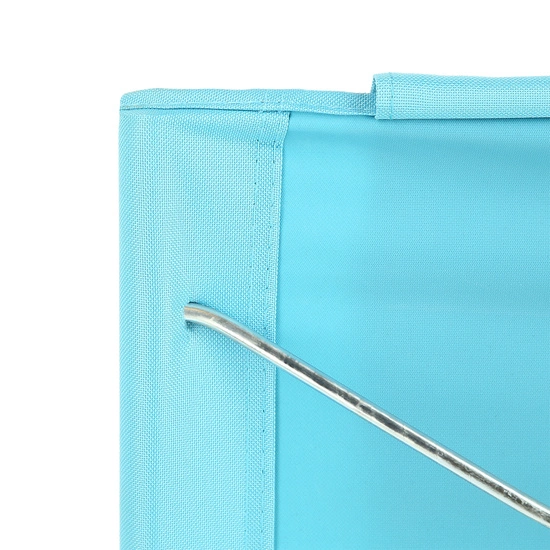 Krzesło plażowe składane z poduszką NILS CAMP NC3136 niebieskie