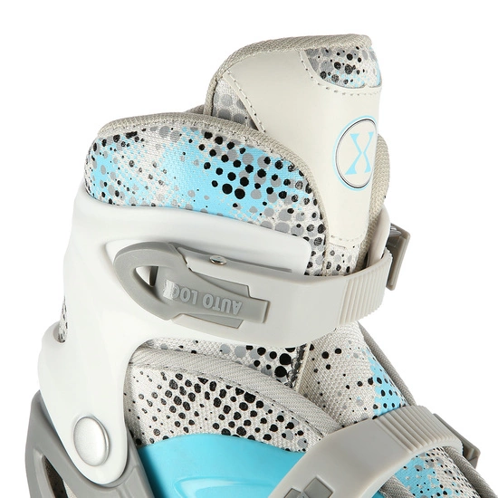 Łyżworolki dziecięce / młodzieżowe 4w1 NILS EXTREME NH18331 niebiesko / szare