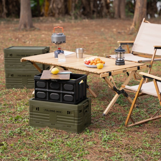Składana skrzynia kempingowa z funkcją stołu 2w1 NILS CAMP NCB4005 20L