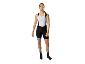 Spodenki rowerowe damskie Bontrager Circuit z szelkami Black