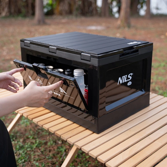 Składana skrzynia kempingowa z funkcją stołu 2w1 NILS CAMP NCB4006 50L