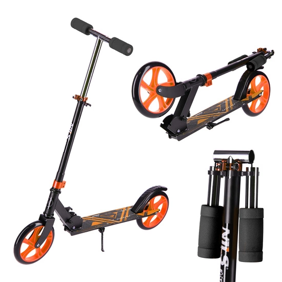 Hulajnoga klasyczna NILS EXTREME HM0106 czarno / pomarańczowa