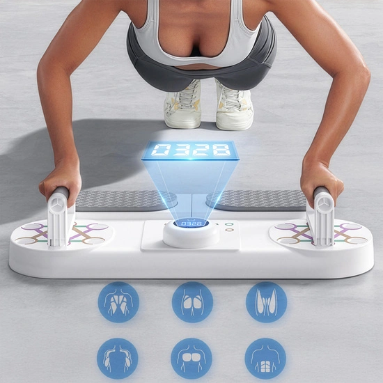 Deska do ćwiczeń mięśni brzucha i pompek z licznikiem HMS DBP03