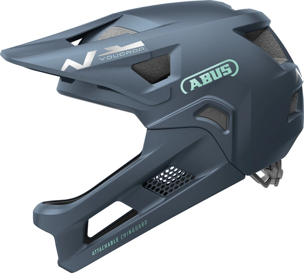 Kask rowerowy dziecięcy fullface ABUS YouDrop FF S midnight blue