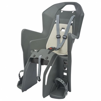 Fotelik rowerowy Polisport szary/krem