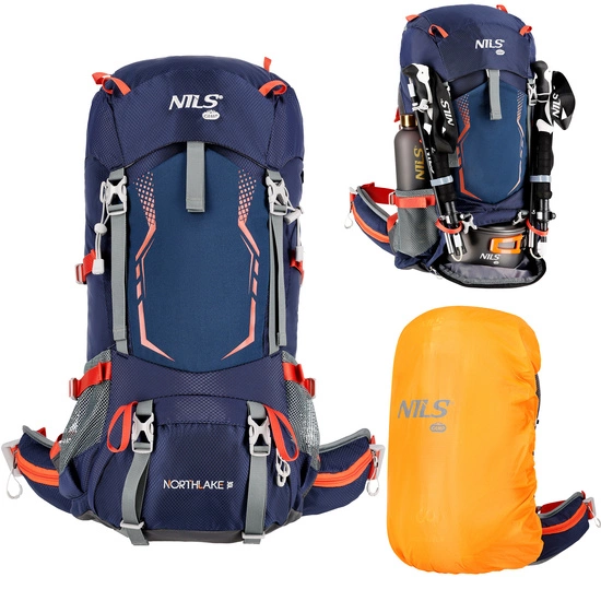Plecak turystyczny NILS CAMP NC1993 granatowy northlake 30L + 10L