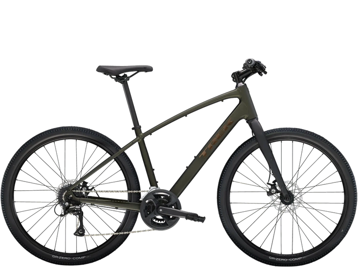 Zestaw: Rower crossowy Trek Dual Sport 1 Gen 5 2025 black olive + Akcesoria