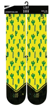 Skarpety rowerowe LUF SOX Power Cacteen Yellow